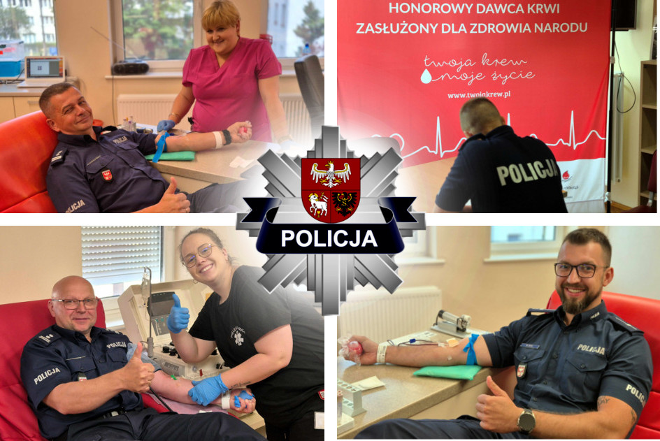 #POMAGAMYiCHRONIMY – również przy okazji obchodów #ŚwiętoPolicji. To już taka tradycja warmińsko-mazurskich policjantów, że jako element lipcowego święta, organizowana jest  akcja krwiodawstwa. Mamy świadomość, że właśnie w tym okresie banki  krwi potrzebują szczególnej