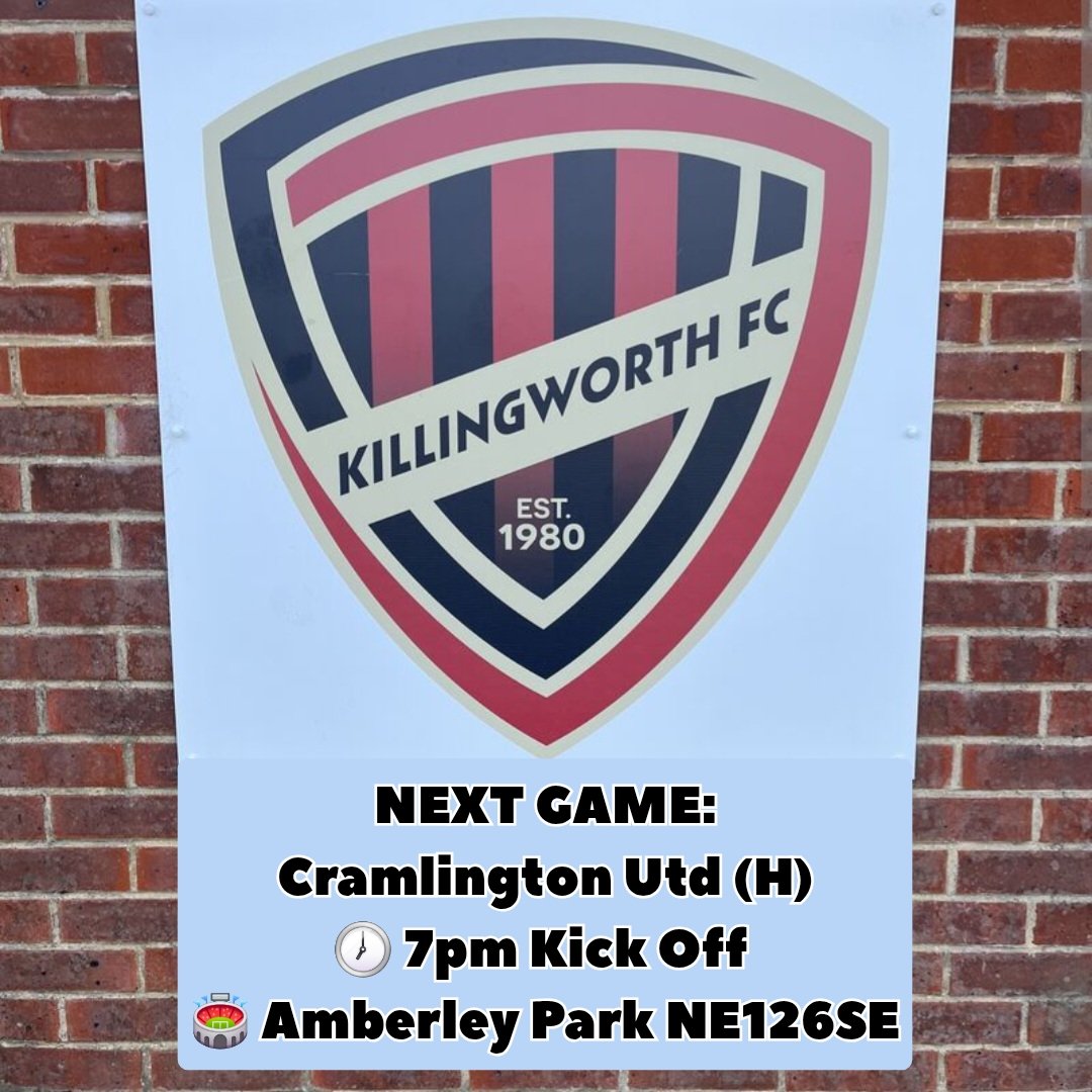 killingworth_fc's tweet image. Games coming thick & fast for Killy.
@CramlingtonUtd are the visitors tomorrow night.
🕖 1900 Kick Off
🏟 Amberley Park NE126SE
🍻 Clubhouse OPEN
#NonLeague