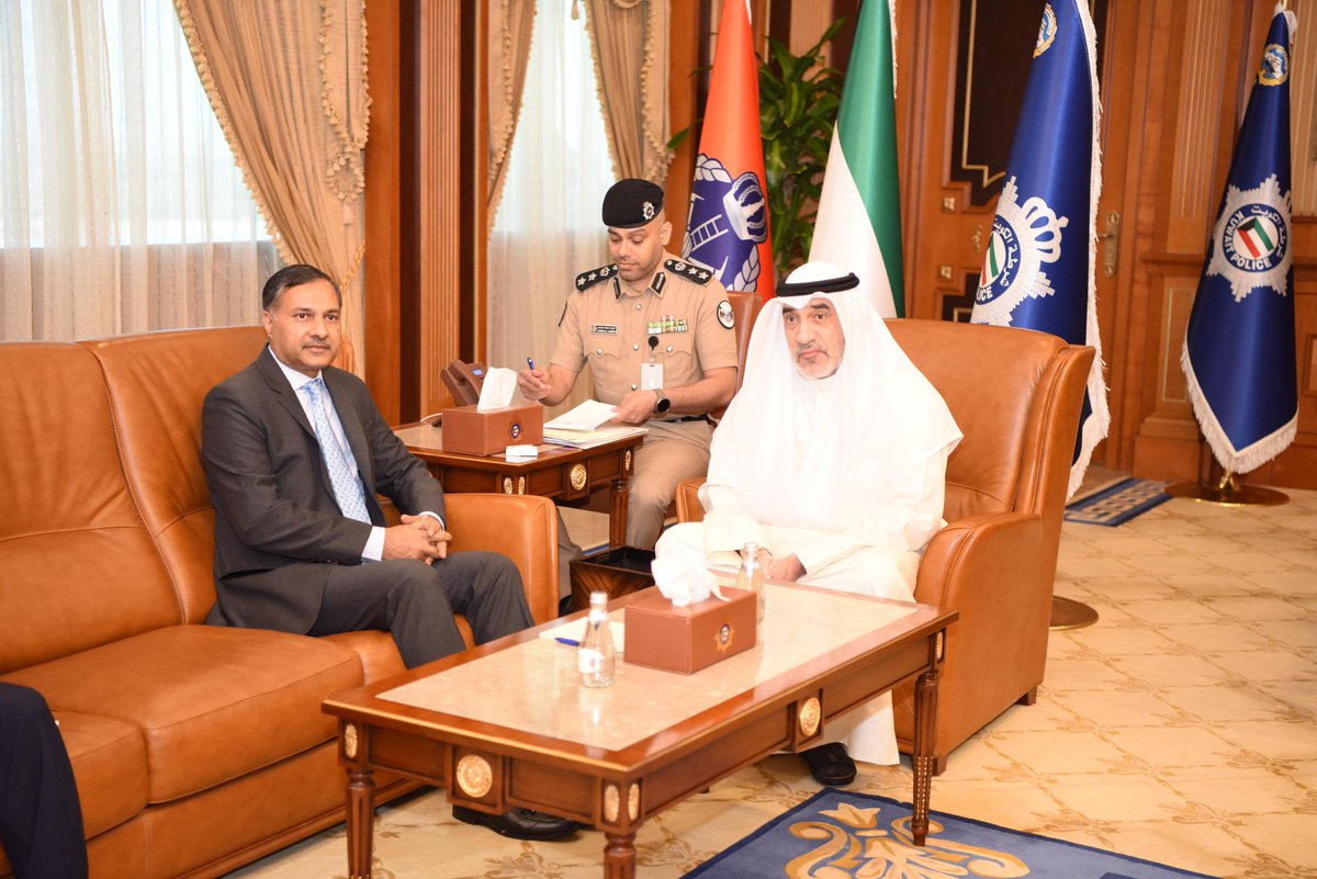 India in Kuwait (@indembkwt) on Twitter photo Amb <a href="/AdarshSwaika1/">Adarsh Swaika</a> called on the Dy PM & Minister of Interior H.E Sheikh Fahad Yousef Saud Al-Sabah. Ambassador apprised him of important bilateral developments and conveyed matters concerning welfare of Indian Diaspora in ๐ฐ๐ผ. Amb <a href="/AdarshSwaika1/">Adarsh Swaika</a> called on the Dy PM & Minister of Interior H.E Sheikh Fahad Yousef Saud Al-Sabah. Ambassador apprised him of important bilateral developments and conveyed matters concerning welfare of Indian Diaspora in ๐ฐ๐ผ.