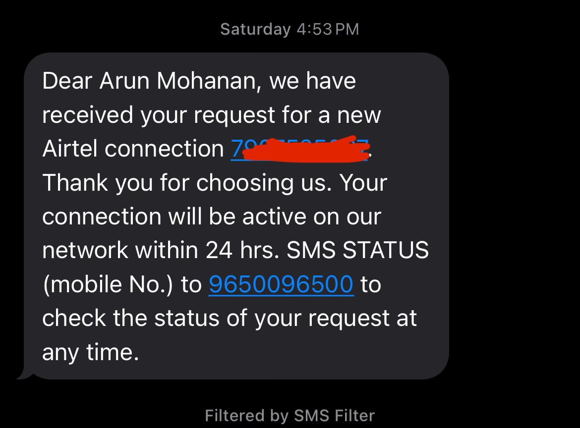 nizhal_shadow's tweet photo. @airtelindia 
Tried customer care?  LOL. They actually suggested buying another Airtel SIM just to call 121 to ask why my first SIM isn’t working 🤯

What a joke of a telecom company.
Pathetic systems. Zero accountability. World-class in wasting people’s time.

#Airtel https://t.co/5Eq6Y9LyLr
