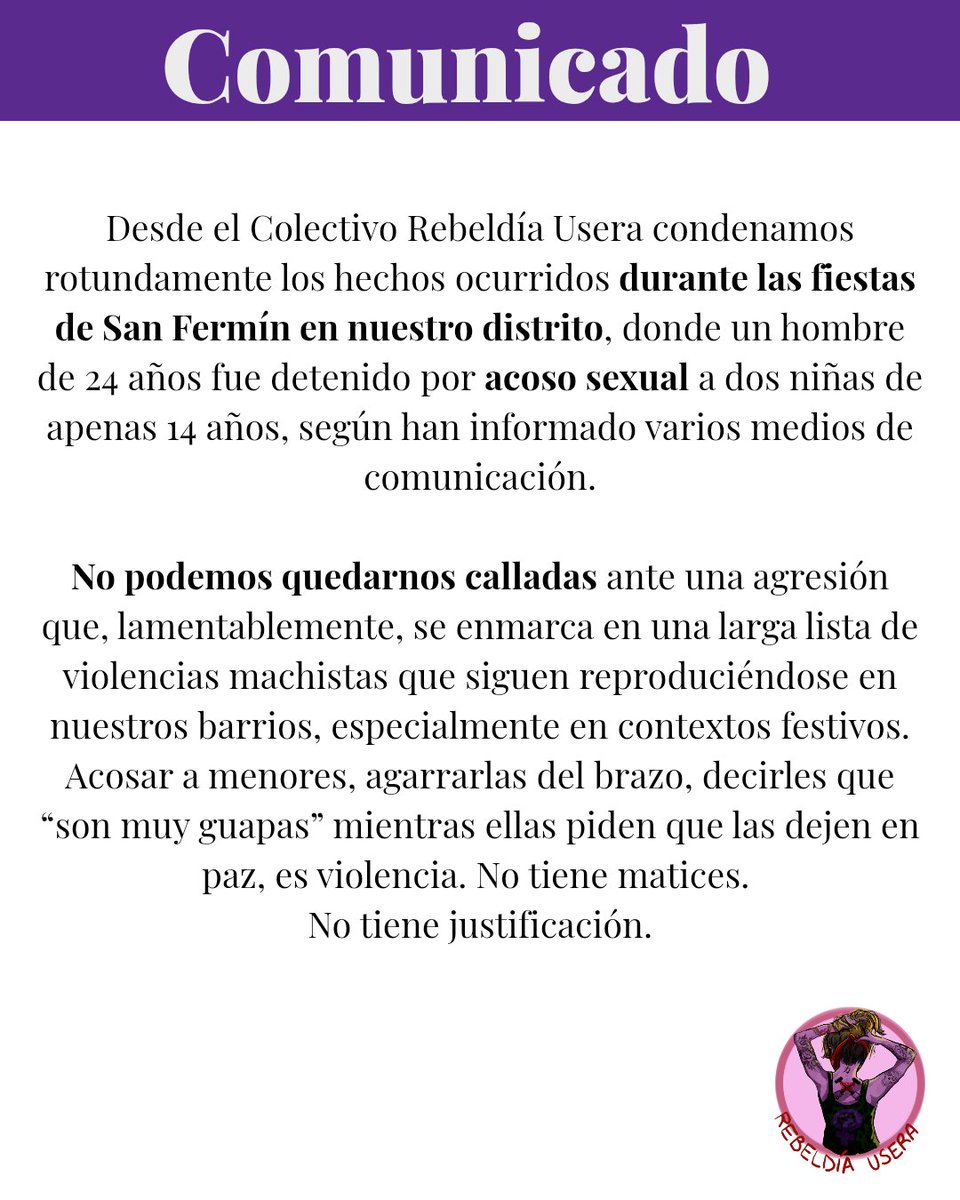 Rebeldía Usera tweet media