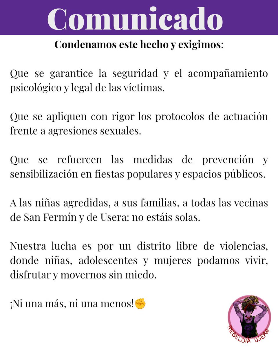 Rebeldía Usera tweet media