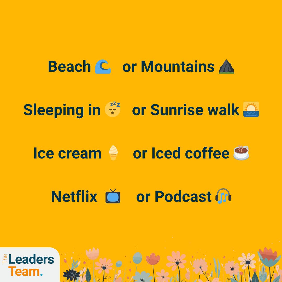 TwinklSLT's tweet image. *This or That: Summer Edition*
Comment your preference using the emojis below!
#thisorthat