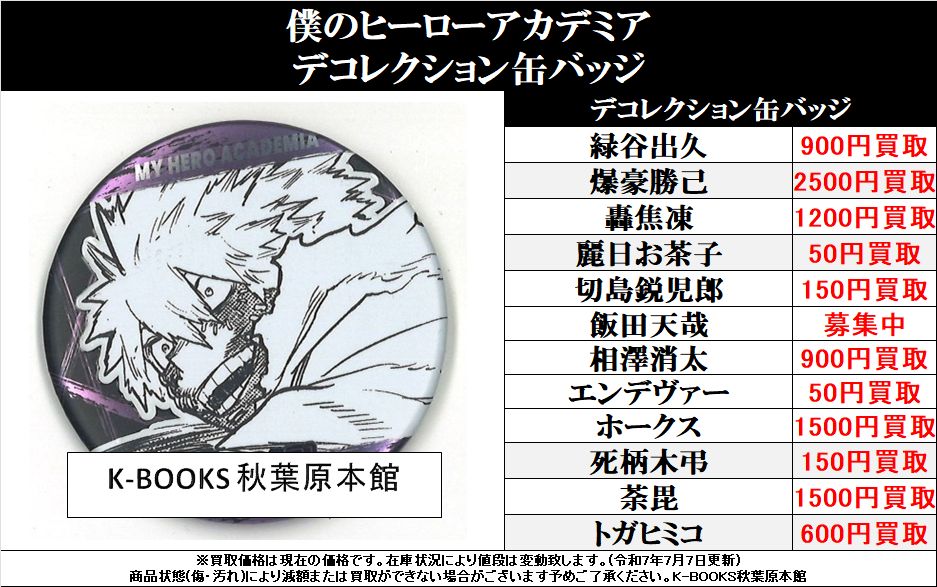 ヒロアカ 原画展 コレクション缶バッジ ホークス 【公式通販】