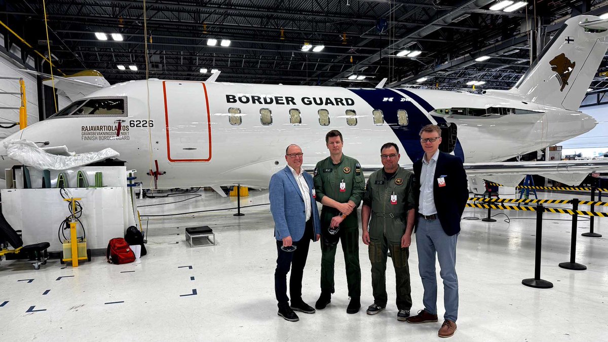 MVX-hanke etenee. Ensimmäinen monitoimilentokone on saanut suunnitellun värityksen muiden asennustöiden vielä jatkuessa Bombardierin tehtaalla Kanadan Montrealissa.

Lue lisää: raja.fi/valvontalentok…