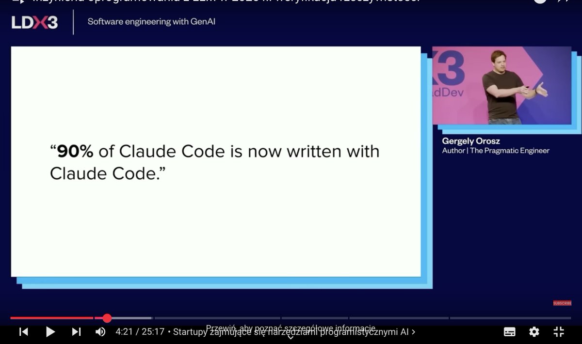 SantiagoDePL's tweet image. Great presentation by @GergelyOrosz on software development with LLMs. Link in the comments.

#LLM #AIOperator #SoftwareDevelopment #AIWritingAI