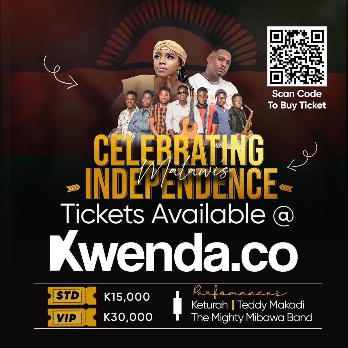 Kwenda.Co (@kwendaco) on Twitter photo Celebrating Malawiโs Independence ๐ฒ๐ผ
Keturah, Teddy Makadi & Mibawa Band will be live in Lilongwe!๐ถ๐ฅ
๐Khichini Hub
๐
Friday, 11 July
๐ 6PM
๐๏ธ Get your tickets now on Kwenda:
๐ฒ Dial *495# or click ๐๐ฝ kwenda.co/events/ff29a46โฆ
See you there ๐ฅ
#Kwenda #MalawiAtIndependence Celebrating Malawiโs Independence ๐ฒ๐ผ
Keturah, Teddy Makadi & Mibawa Band will be live in Lilongwe!๐ถ๐ฅ
๐Khichini Hub
๐
Friday, 11 July
๐ 6PM
๐๏ธ Get your tickets now on Kwenda:
๐ฒ Dial *495# or click ๐๐ฝ kwenda.co/events/ff29a46โฆ
See you there ๐ฅ
#Kwenda #MalawiAtIndependence