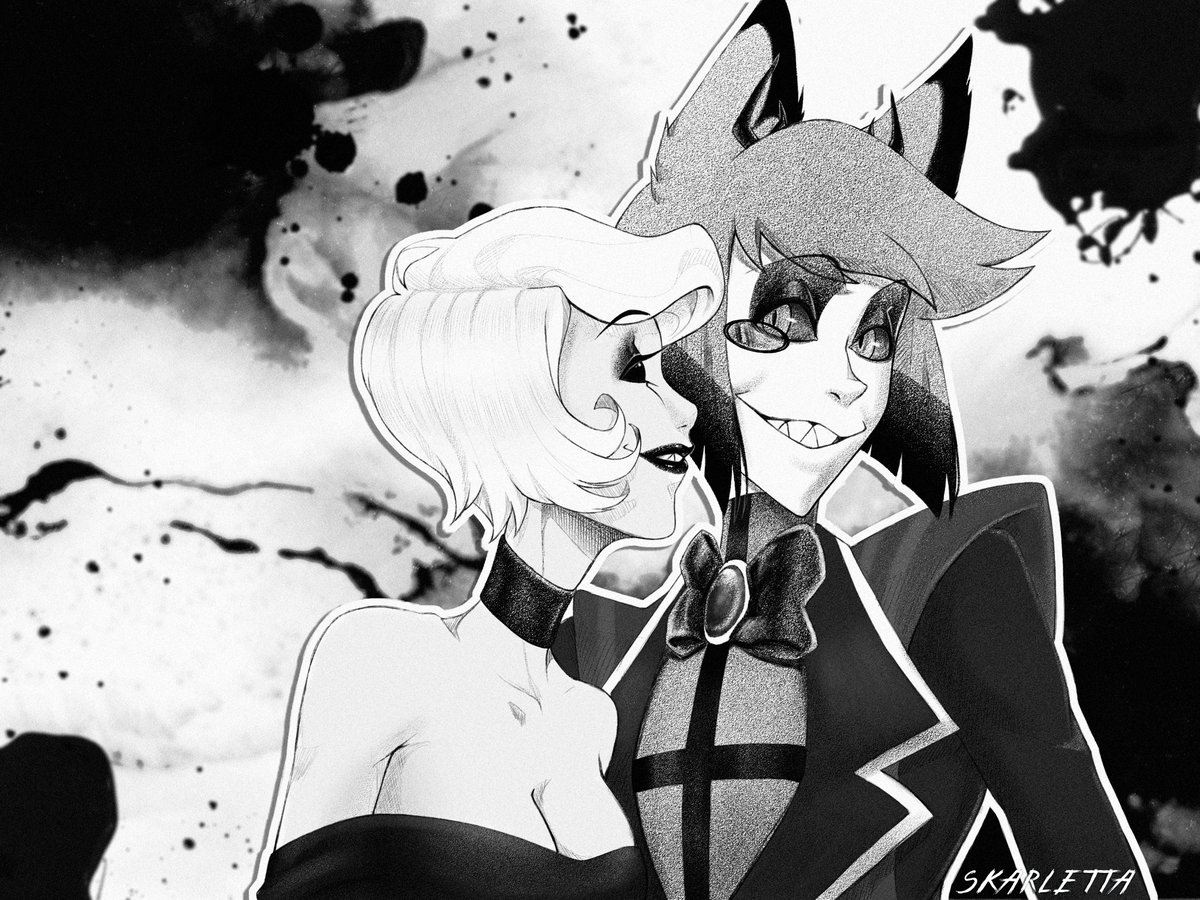 I haven't drawn them for a long time...
But I'm alive! Almost...

#HazbinHotel #HazbinHotelFanart #HazbinHotelArt #Radiorose #HazbinHotelAlastor #HazbinHotelRosie