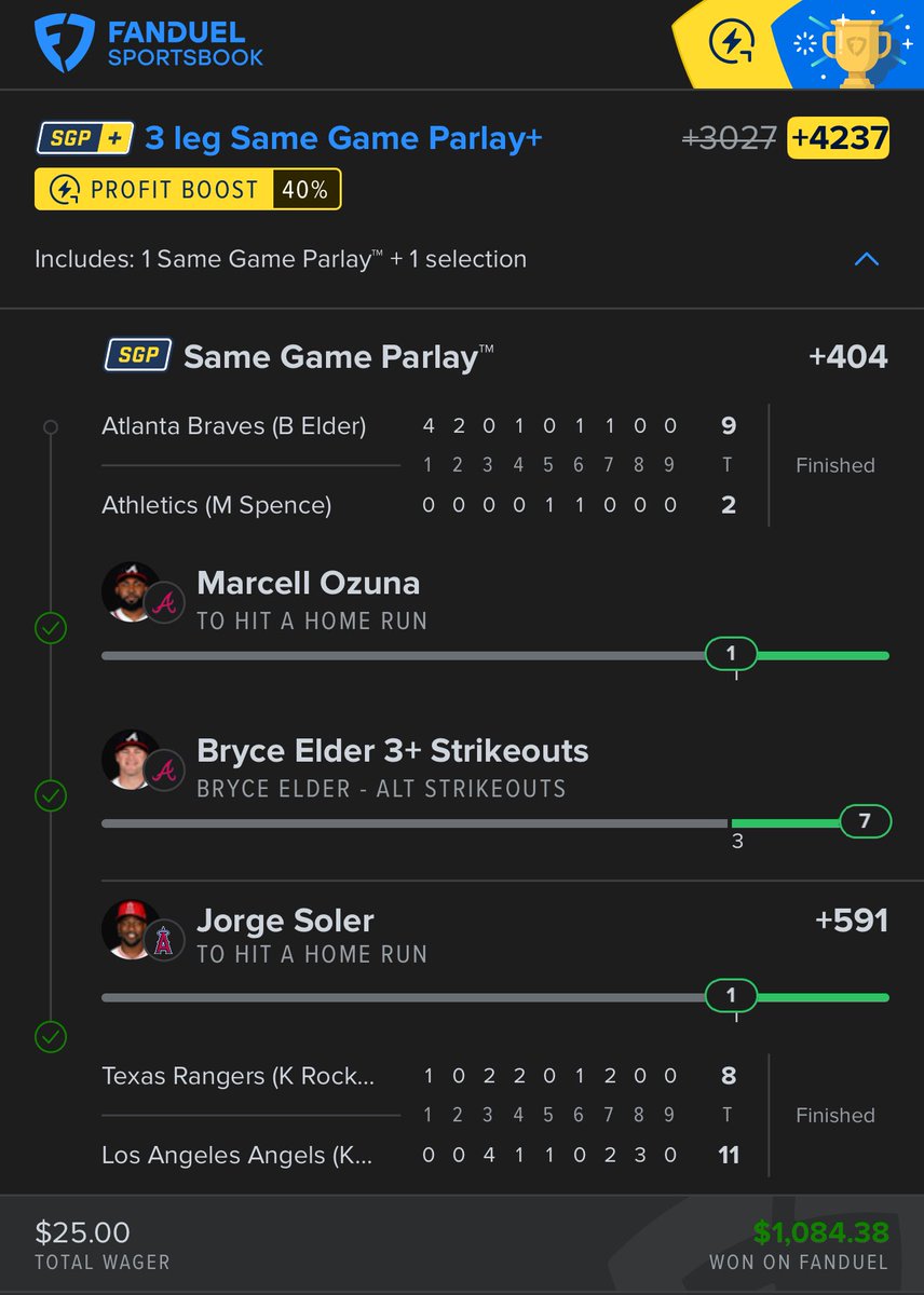 the one night i go to sleep early i hit my first HR bet in who knows how long 😭