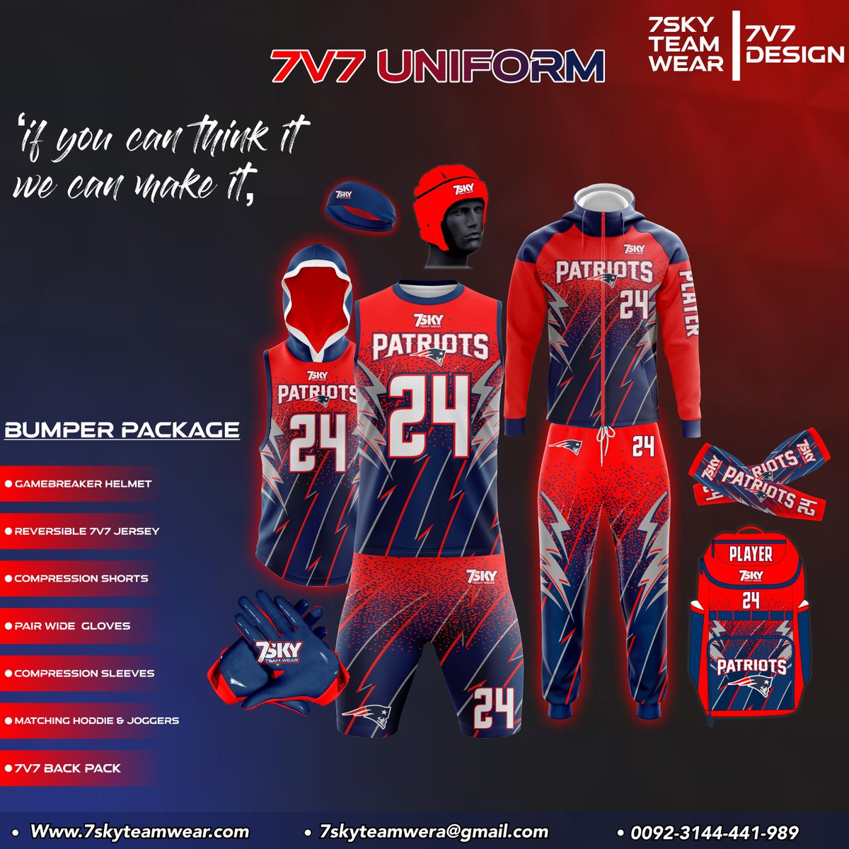 7SKYTEAMWEAR's tweet image. From training to game day, trust 7 Sky to deliver high-quality gear that supports every move.
#7SkySportswear #DurableGear #AthleteFocus #PlayHardWinHard #TeamSpirit #GameDayReady #WearTheSky #7SkyTeamwear #PlayWith7Sky #BuiltToWin #TeamSpirit #GameReady #WearYourPride #7Sky