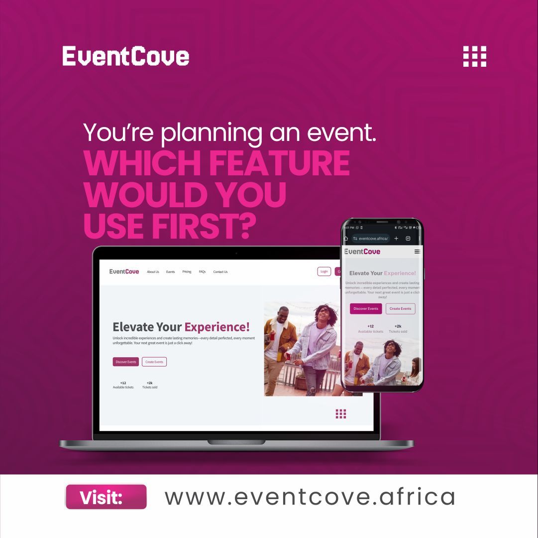 eventcoveafrica's tweet photo. Which feature would you use most?
You’re planning an event. Which EventCove feature would you use first?
- RSVP Flow
- Custom Guest List
- Promo Tools
- Private Listing Option
Tap to vote & See what others chose!
#EventPlannerQuiz #EventCoveTools #IGPoll https://t.co/oCiFJCaEWy