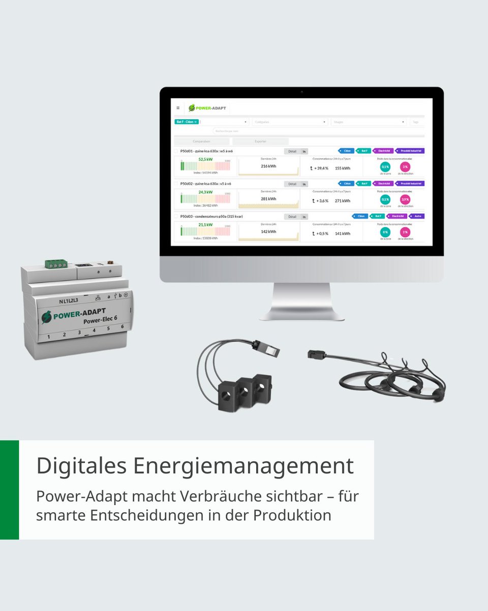 ⚡ Mit Power‑Adapt bringen wir intelligentes Energiemanagement direkt in die Fertigung. Das digitale System erfasst Verbrauchsdaten für Strom, Gas, Wasser sowie Umgebungsparameter – per Retrofit-Design integrierbar in bestehende Energiesysteme.

▶️ spkl.io/Schaeffler/601…
