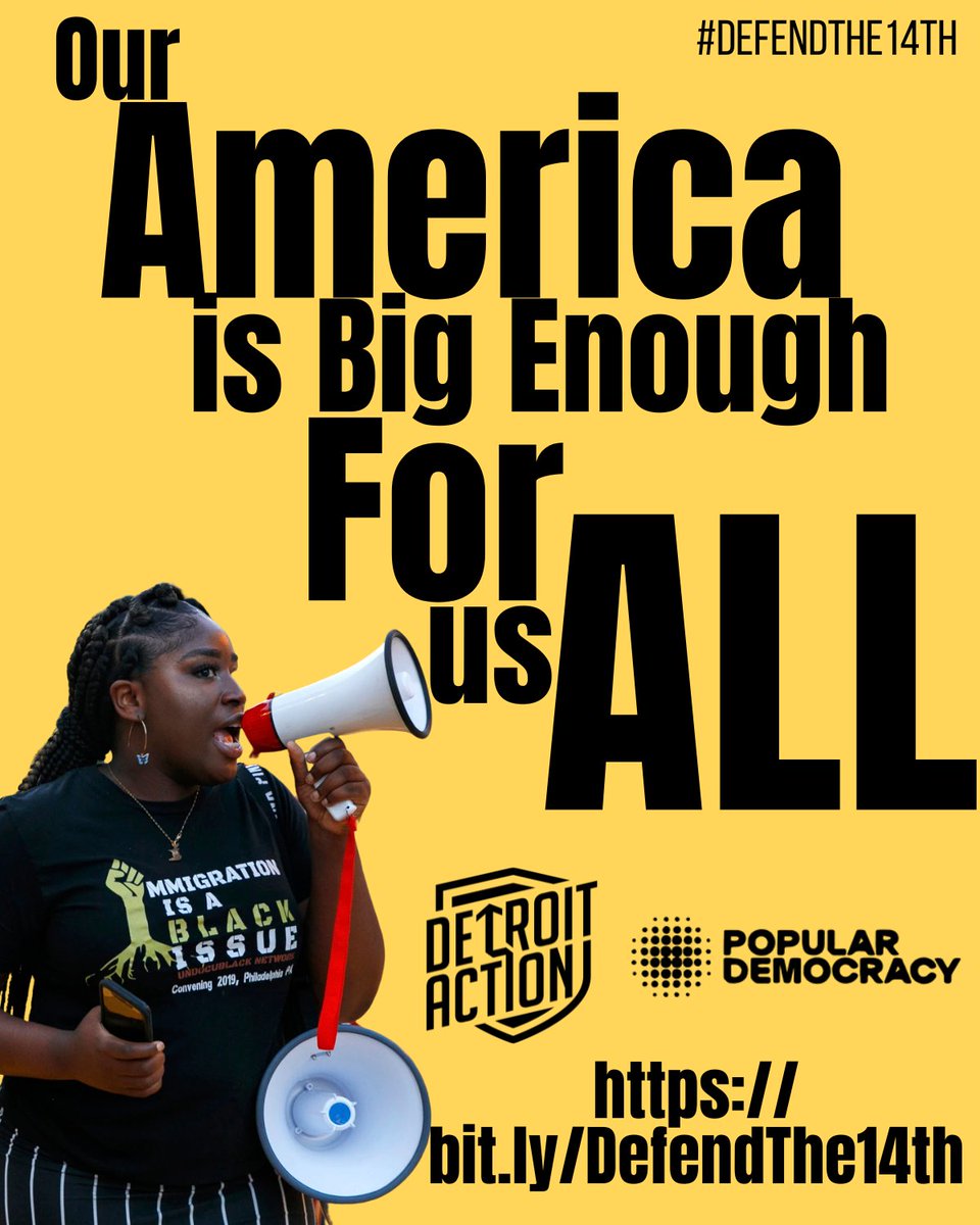 Detroit_Action's tweet image. We refuse to live in a fractured America–we’re fighting for a world where every family can live fully, freely, and without having to prove they belong. Our America is big enough for all of us.
Become a Defender! Sign the petition to call our elected leaders to uphold the…