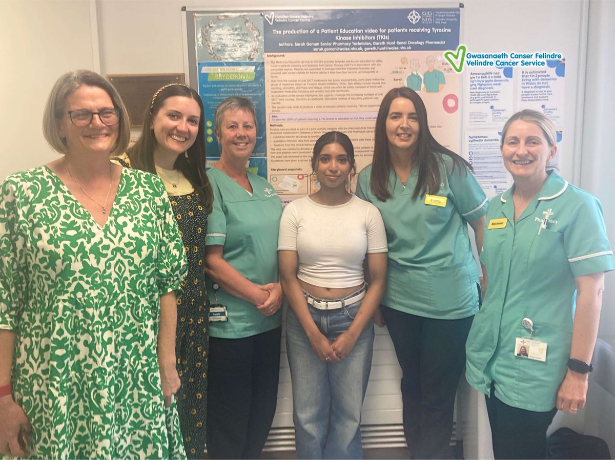 VelindreCS's tweet image. 💊 Last week, we were delighted to welcome colleagues from The Clatterbridge Cancer Centre Pharmacy Team for a day of innovation, insight, and professional exchange.

Read more about the visit: 🔗 velindre.nhs.wales/news/latest-ne…