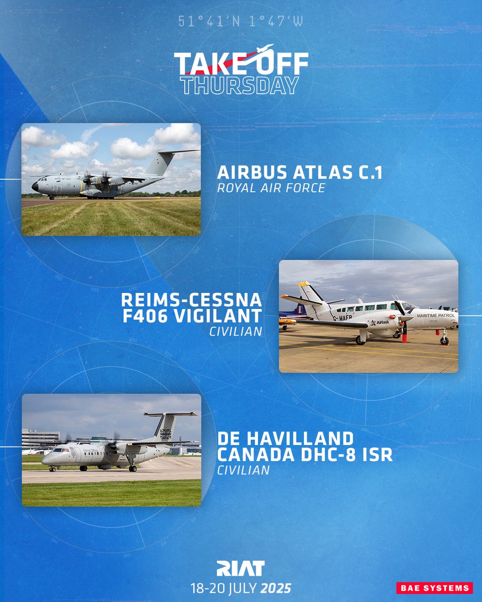 We're very pleased to welcome Pakistani JF-17s to RIAT for the first time!

Also this week, a myriad of special flypasts including the debut of the Wedgetail, and final static display additions.

Last chance to buy your RIAT tickets, visit: airtattoo.com/tickets-packag…

Bring on