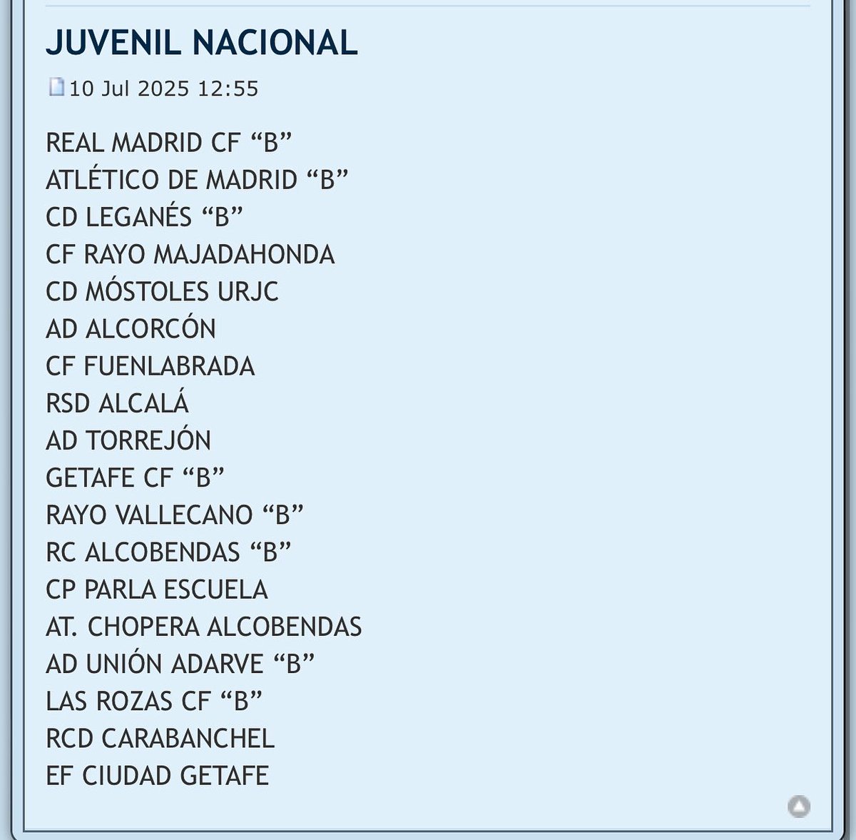 JUVENIL NACIONAL