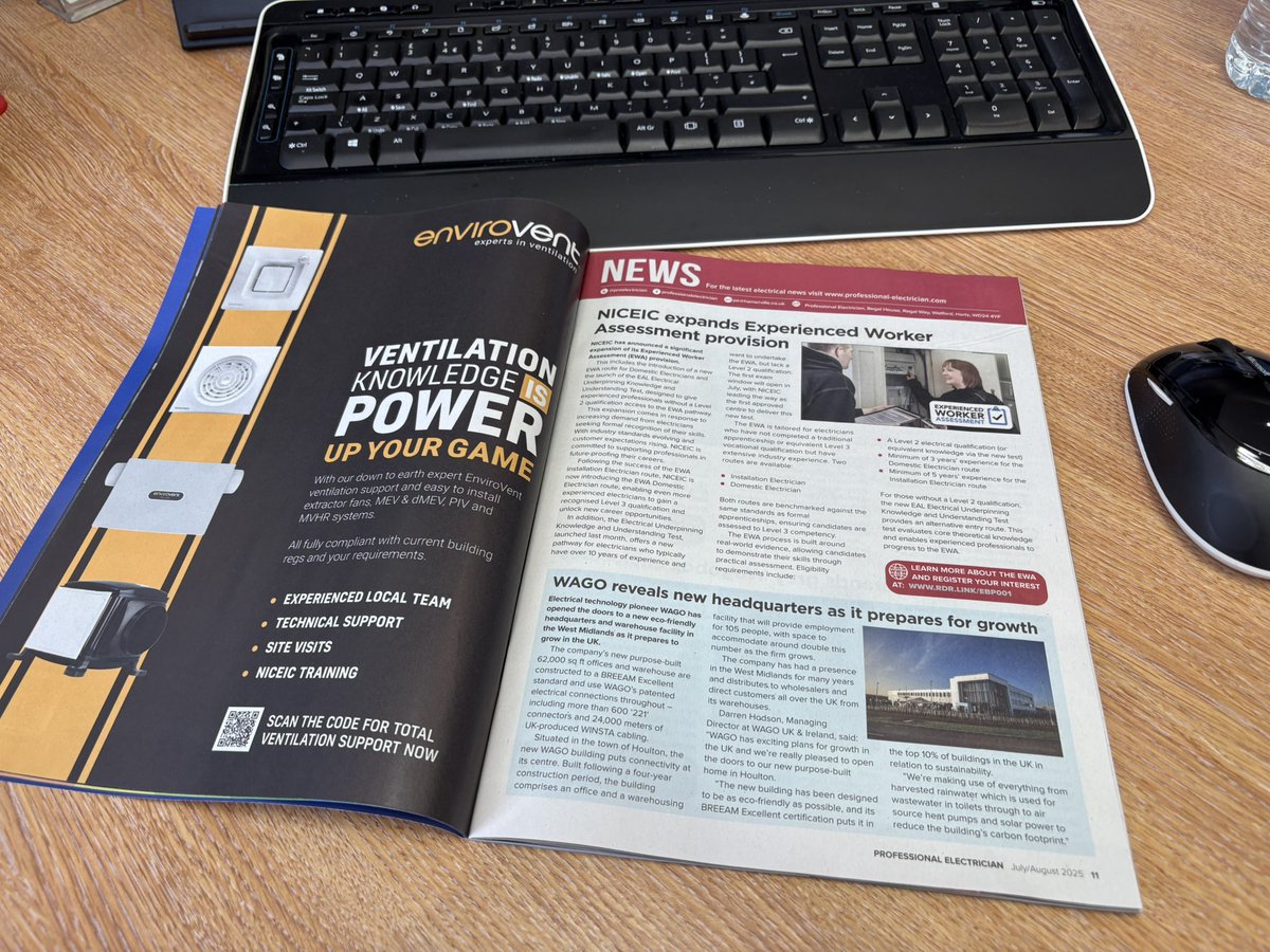 Pop in and grab your free copy of the July / August edition of Professional Electrician &amp; Installer. In store now !