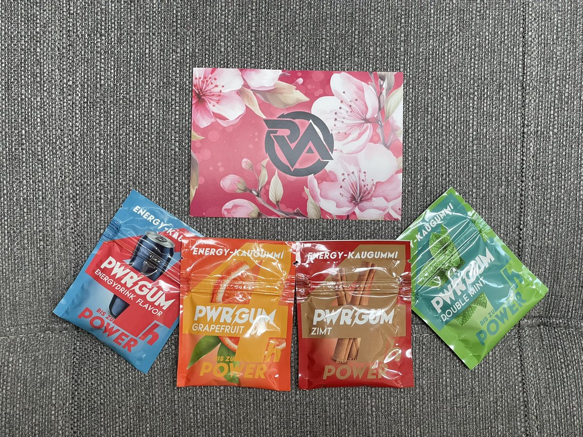 Herzlichen Dank <a href="/ROA_Esports/">ROA eSports e.V.</a> und <a href="/pwrgum/">pwrgum</a> für das Probierpaket!

Ich bin echt gespannt wie gut die sind!