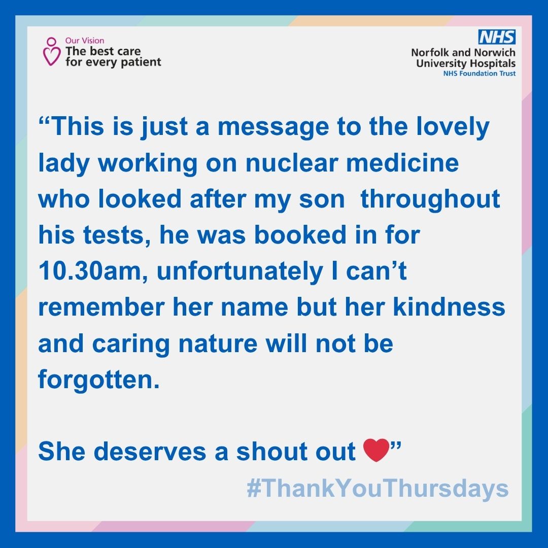 Todays #ThankYouThursday is for our Nuclear Medicine team!