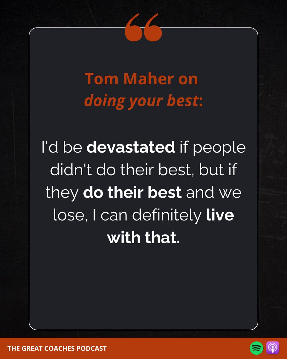 CoachesGreat's tweet image. 💬 How do you define 'success'?
Catch our latest #podcast with Great Coach Tom Maher now:
🎧 Apple bit.ly/3IbbEXK
🔉 Spotify bit.ly/4ez9Ofm
#Coaching #Leadership #GreatCoaches #LeadershipLessons #LeadershipAdvice #CoachingWisdom #SportsFans…