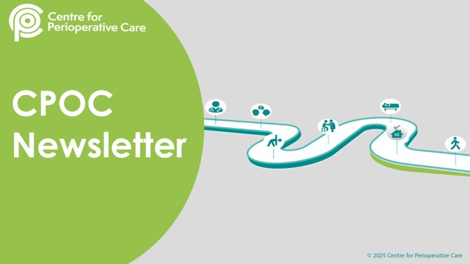 CPOC_News's tweet image. Are you subscribed to receive the CPOC Newsletter?
If you're not subscribed, our bi-montlhy newsletter shares key updates from CPOC and across perioperative care.
Next edition: 31 July 2025
Sign up here: shorturl.at/UNWMo