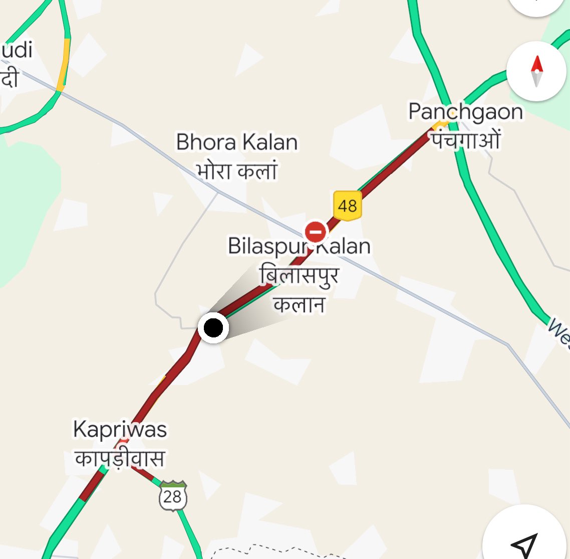 yogiqnet's tweet photo. Rain returns so as the massive jam between Panchgaon and Kapriwas on NH48. Reason- Bilaspur flyover work stalled. This road is lifeline Gurugram and Haryana  @NHAI_Official , @nitin_gadkari @DC_Gurugram ,@cmohry @Rao_InderjitS, @RSOGurgaon @gurgaonpolice @TrafficGGM https://t.co/FNtbTE84N4