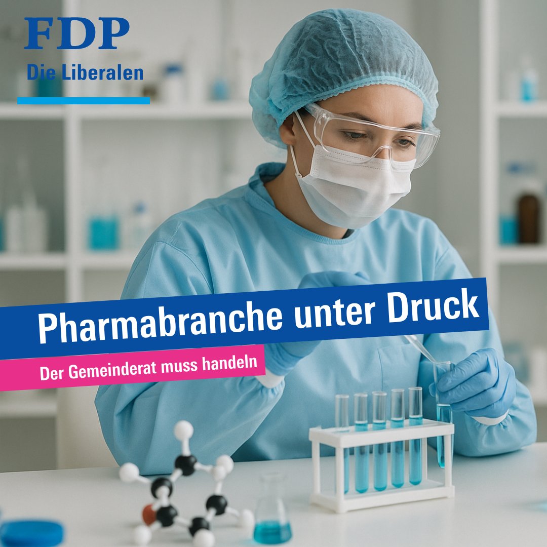 fdp_stadtbern's tweet image. Die jüngsten Nachrichten aus der Berner Pharmabranche 💉sind besorgniserregend. Die FDP fordert:
🔵weniger Bürokratie & tiefere Steuern für innovative Unternehmen
🔵eine gezielte Ansiedlungspolitik
🔵bessere Nutzung des Potenzials von Universität, Inselspital und Sitem-Insel