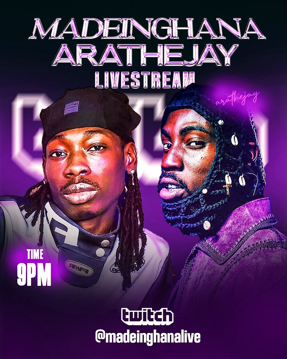 Today we are popping the Alhaji Popping 🍾 ways 🤝🏿
With <a href="/_madeinghana_/">MADE IN GHANA</a> and <a href="/arathejay/">ARATHEJAY</a> live on Twitch. 
Be there 🔥🇬🇭