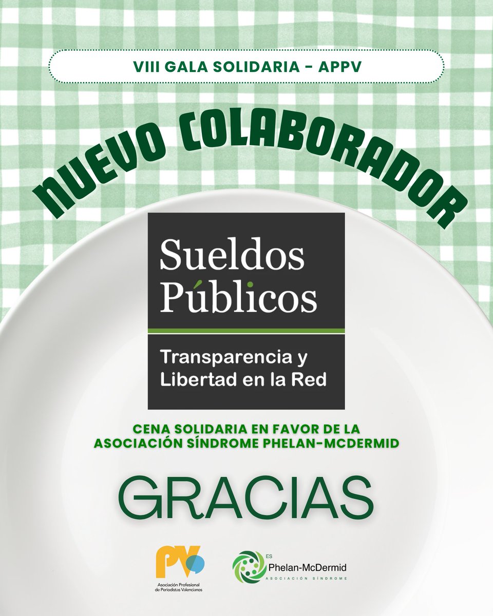 Asociación Síndrome de Phelan McDermid España (@phelanmcdermid) on Twitter photo ❇️ <a href="/sueldospublicos/">Sueldos Públicos</a> , 𝐂𝐎𝐋𝐀𝐁𝐎𝐑𝐀𝐃𝐎𝐑 𝐃𝐄 𝐋𝐀 𝐕𝐈𝐈𝐈 𝐆𝐀𝐋𝐀 𝐒𝐎𝐋𝐈𝐃𝐀𝐑𝐈𝐀 𝐀 𝐅𝐀𝐕𝐎𝐑 𝐃𝐄𝐋 𝐒𝐈́𝐍𝐃𝐑𝐎𝐌𝐄 𝐃𝐄 𝐏𝐇𝐄𝐋𝐀𝐍-𝐌𝐂𝐃𝐄𝐑𝐌𝐈𝐃 🍽️ <a href="/_APPV_/">Asociación Profesional de Periodistas Valencianos</a>
👉¿Aún no te has apuntado? acortar.link/13x6zL
💚 ¡GRACIAS POR APOYARNOS! #Valencia ❇️ <a href="/sueldospublicos/">Sueldos Públicos</a> , 𝐂𝐎𝐋𝐀𝐁𝐎𝐑𝐀𝐃𝐎𝐑 𝐃𝐄 𝐋𝐀 𝐕𝐈𝐈𝐈 𝐆𝐀𝐋𝐀 𝐒𝐎𝐋𝐈𝐃𝐀𝐑𝐈𝐀 𝐀 𝐅𝐀𝐕𝐎𝐑 𝐃𝐄𝐋 𝐒𝐈́𝐍𝐃𝐑𝐎𝐌𝐄 𝐃𝐄 𝐏𝐇𝐄𝐋𝐀𝐍-𝐌𝐂𝐃𝐄𝐑𝐌𝐈𝐃 🍽️ <a href="/_APPV_/">Asociación Profesional de Periodistas Valencianos</a>
👉¿Aún no te has apuntado? acortar.link/13x6zL
💚 ¡GRACIAS POR APOYARNOS! #Valencia