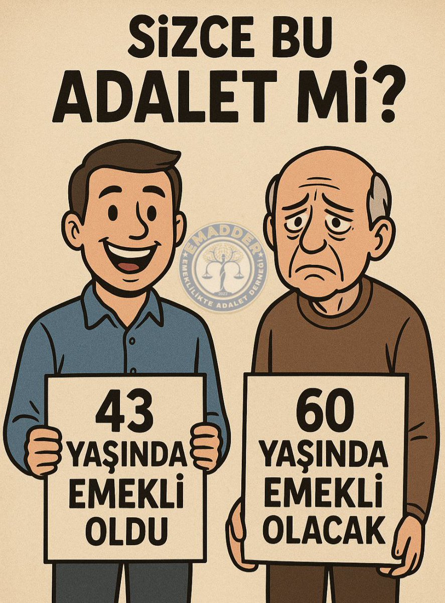 👉Yasa yapıldı, milyonlar emekli oldu…
👉Peki biz? Aynı işe devam, aynı yük omuzda.
👉Kademe olmadan adalet olmaz!

#MeclisKademeyeBorçlu
