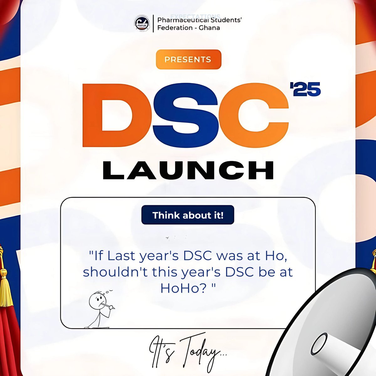 🛑 THE DSC'25 LAUNCH IS TODAY AT 5:00PM🛑

POWERED BY PSFGH MEDIA COMMITTEE