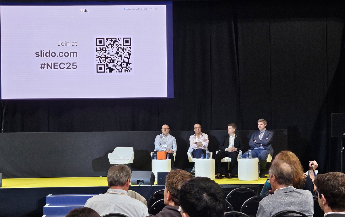 ImperialChemEng's tweet image. Happening now 🔊
Panel session @MaterialsShow featuring 2D Nano CEO and #ImperialChemEng researcher, @AndriusPatapas 🌟
🔗 qrco.de/ChemEngEnterpr…
#NEC25 #OurImperial #ImperialEnterprise