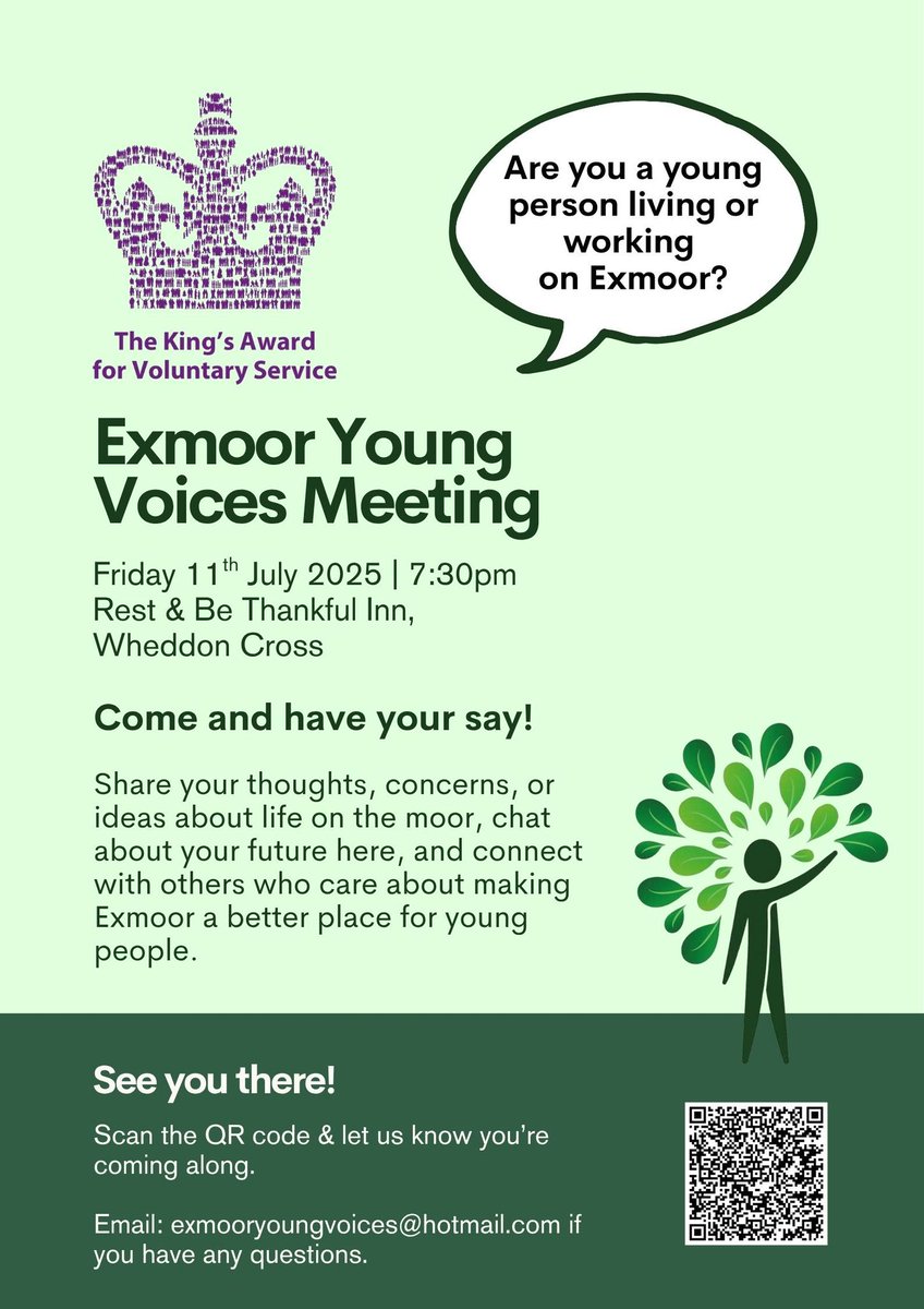 Just a reminder that our meeting is TOMORROW (Friday 11th) at The Rest &amp; Be, Wheddon's Cross. 7:30pm start. Hope to see you there! #exmoor