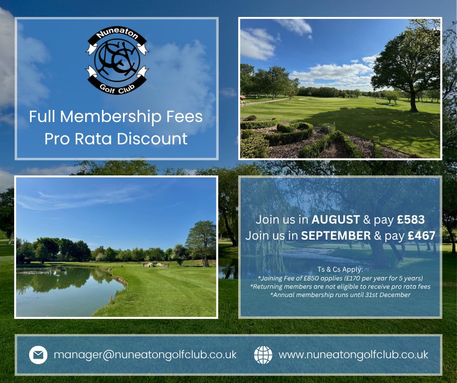 Nuneaton Golf Club (@nuneatongolf) on Twitter photo 