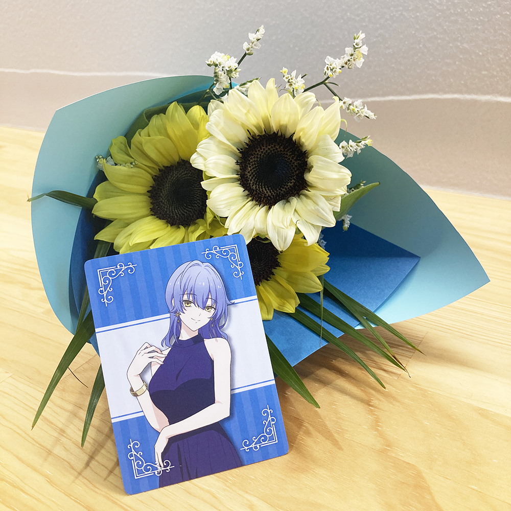 tsukiuta1's tweet image. ☆本日は姫川瑞希(CV #石上静香)誕生日☆
椿「瑞希」
あ「瑞希さん!」
祭&麗「みずきち~!」
結「私の頼れる相棒さん!」
一同「誕生日おめでとう~!!!!!」
瑞「ふふ、皆ありがとう。さぁ楽しい夜をはじめましょう♪」
#姫川瑞希生誕祭2025