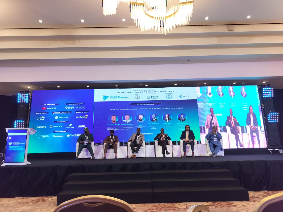 Live at #NCSC2025
Panel: Safeguarding Digital Borders in an Evolving Threat Landscape

Top defense, cybersecurity &amp; policy leaders dive into protecting Nigeria’s digital borders amid a rapidly evolving threat landscape.

#NCSC2025 #NCSCNigeria #CybersecurityNigeria