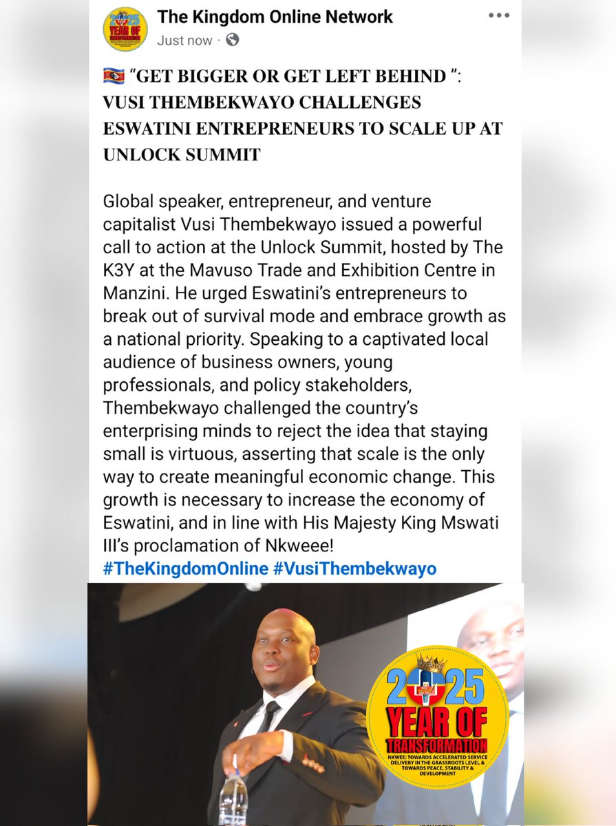 TheKingdom22's tweet image. 🇸🇿 “𝐆𝐄𝐓 𝐁𝐈𝐆𝐆𝐄𝐑 𝐎𝐑 𝐆𝐄𝐓 𝐋𝐄𝐅𝐓 𝐁𝐄𝐇𝐈𝐍𝐃 ”: 𝐕𝐔𝐒𝐈 𝐓𝐇𝐄𝐌𝐁𝐄𝐊𝐖𝐀𝐘𝐎 𝐂𝐇𝐀𝐋𝐋𝐄𝐍𝐆𝐄𝐒 𝐄𝐒𝐖𝐀𝐓𝐈𝐍𝐈 𝐄𝐍𝐓𝐑𝐄𝐏𝐑𝐄𝐍𝐄𝐔𝐑𝐒 𝐓𝐎 𝐒𝐂𝐀𝐋𝐄 𝐔𝐏 𝐀𝐓 𝐔𝐍𝐋𝐎𝐂𝐊 𝐒𝐔𝐌𝐌𝐈𝐓
#TheKingdomOnline #VusiThembekwayo
