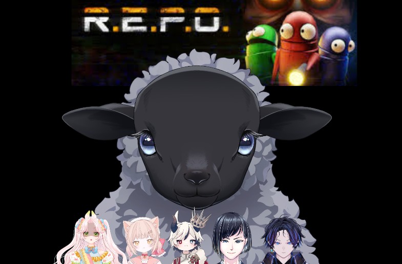 ラフつながりの6人で #REPO やる日時：本日21時～ リモ ほたる アリス ひつじ 奏 くまたtwitch.tv/bokujyouhituji