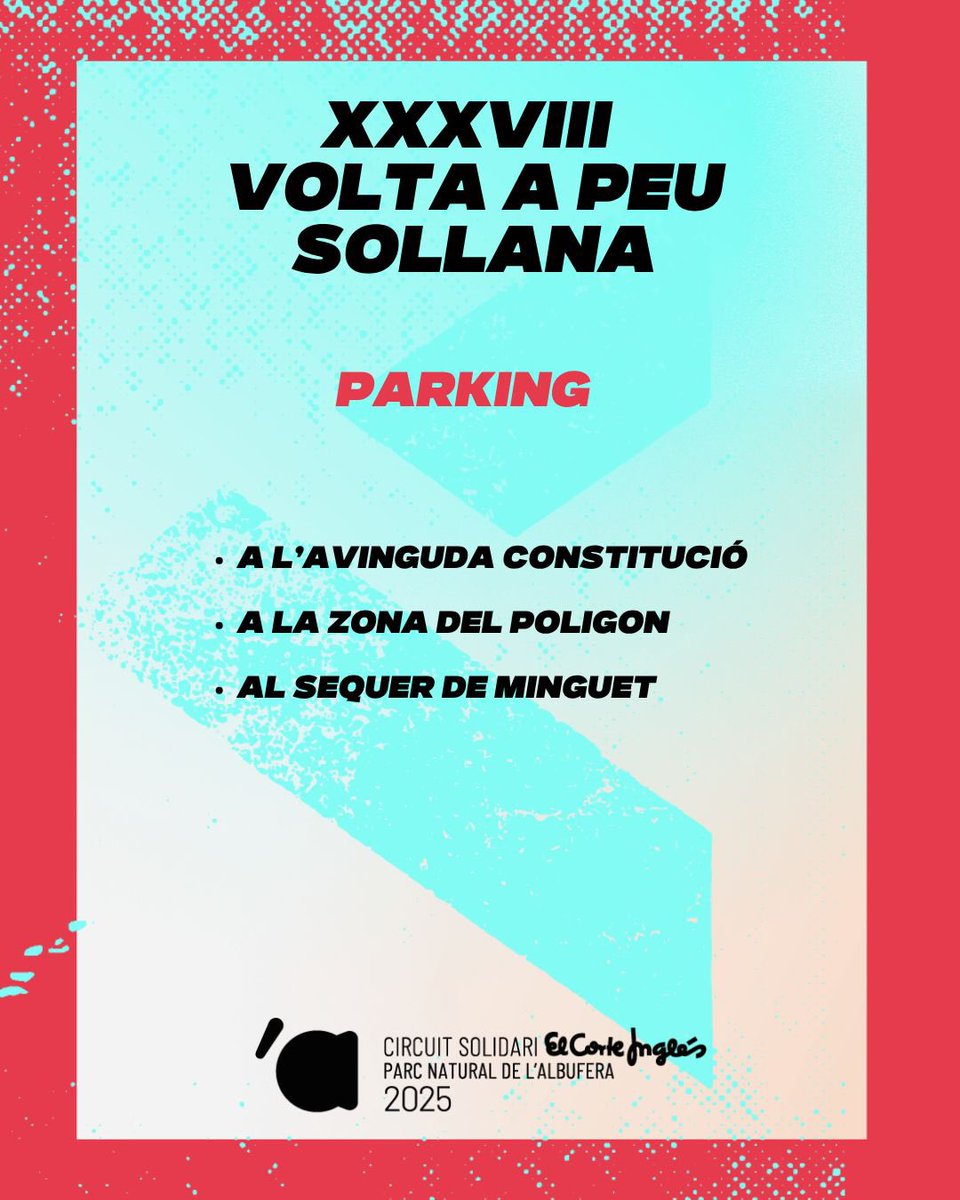 🏃‍♀️10 EDICIONS, 10 CARRERES​🏃‍♂️

7️⃣ XXXVIII VOLTA A PEU SOLLANA
📆 12 JULIOL
🕙 20:00 HORES
👶🏻 18:30 HORES CARRERES INFANTILS 

#CircuitAlbufera10 #CircuitAlbufera #Run #Running #Runner #Correr #CircuitSolidari