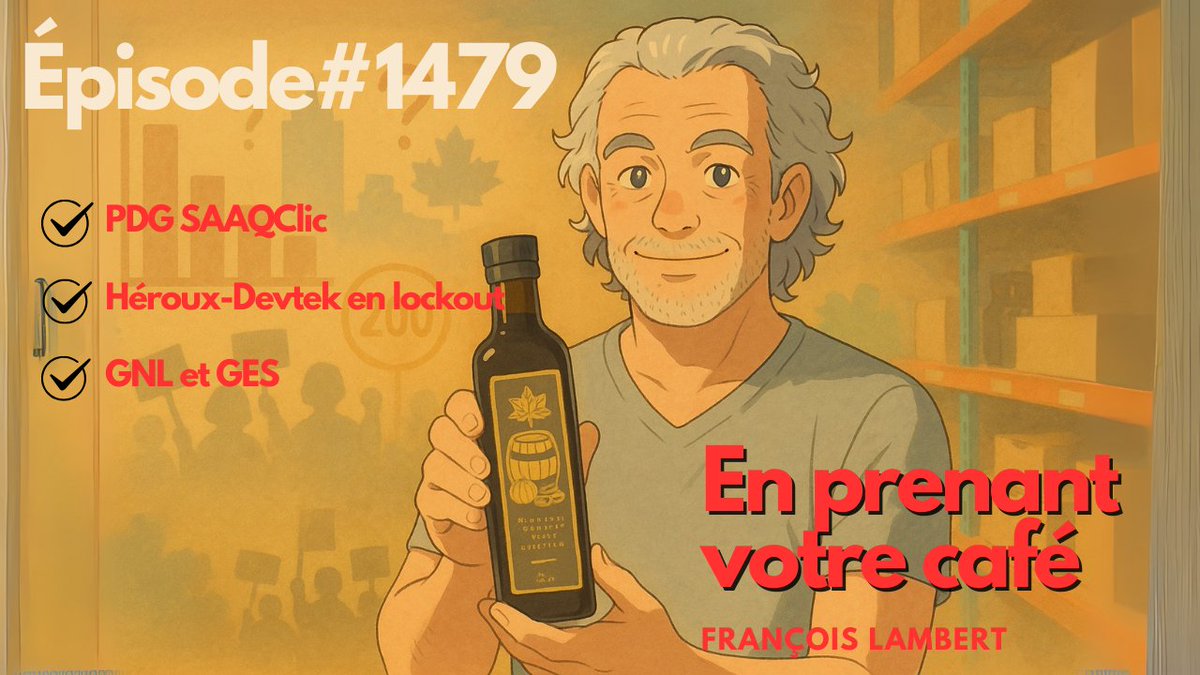 frank_sbr's tweet image. 🎙️🟣 Épisode #1479 : Heroux en lock-out, Out le PDG de Saaqclic, Usine GNL et GES
🎧📡 L’épisode du jour est ici : youtu.be/UxEmmug5S0I
📰🗞️ Actualités
🛠️🏭 Heroux-Devtek en lock-out
🤖⚔️ OpenAI bientôt dans la guerre des fureteurs
👔🗣️ Michael Sabia…