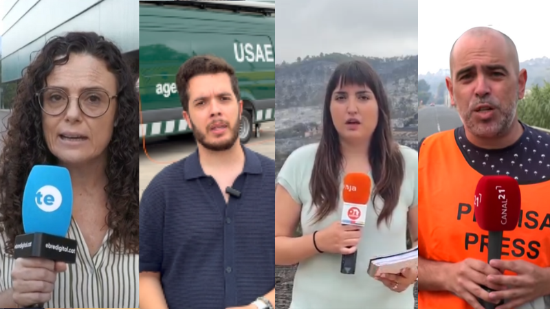 👏 Posem en valor la feina dels mitjans locals en la cobertura informativa durant els incendis de #Paüls i #SantPereSallavinera 

📲 La seva presència i la informació rigorosa i constant han estat essencials per mantenir informada la ciutadania en tot moment.