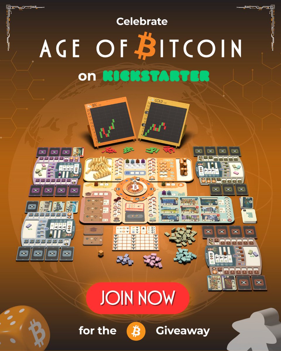 Before #AgeofBitcoin launches.
Join fun to win real Bitcoin!🪙

#Bitcoin Giveaway!

Complete simple tasks like
Following the project on X and Kickstarter.

Many ways to earn entries
for a chance to win Bitcoin!

👉Join now: gleam.io/I2cuT/age-of-b…
⏳End: July 21, 9:00 PM (GMT+7)