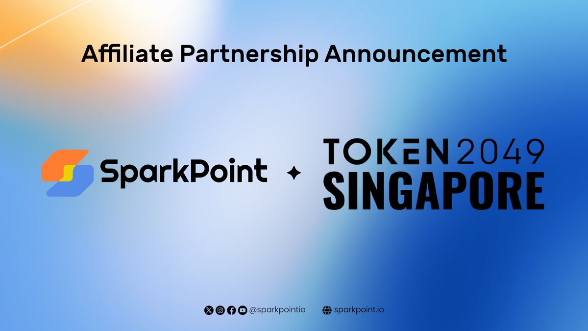 SparkPoint (@sparkpointio) on Twitter photo SparkPoint is proud to be an official affiliate partner of <a href="/token2049/">TOKEN2049</a> Singapore, the worldβs premier crypto event happening this October 1-2 at Marina Bay Sands! πΈπ¬
Join us and thousands of global crypto leaders, investors, and innovators shaping the future of Web3.
ποΈ Get your SparkPoint is proud to be an official affiliate partner of <a href="/token2049/">TOKEN2049</a> Singapore, the worldβs premier crypto event happening this October 1-2 at Marina Bay Sands! πΈπ¬
Join us and thousands of global crypto leaders, investors, and innovators shaping the future of Web3.
ποΈ Get your
