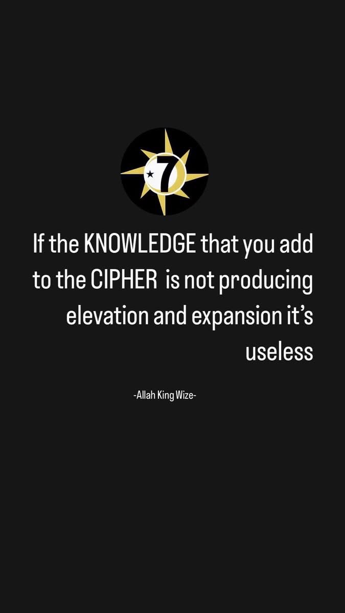 Almighty_Cee_7's tweet photo. Peace. Today’s Supreme Mathematics is #Knowledge Add #Cipher https://t.co/hBqHLDctoZ