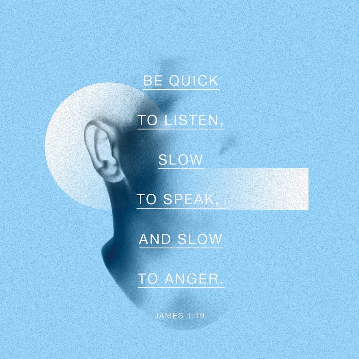 My dear brothers and sisters, take note of this: Everyone should be quick to listen, slow to speak and slow to become angry,