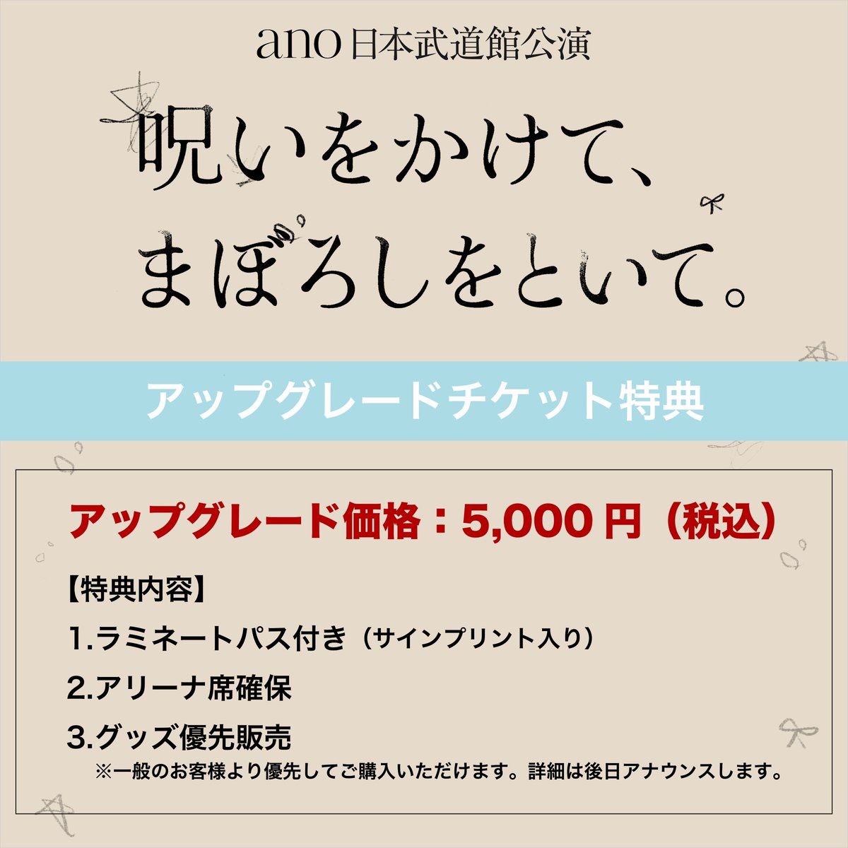 ano アップグレードパスとお守りセット あのちゃん ano アップグレードパスとお守りセット あのちゃん ano アップグレード
