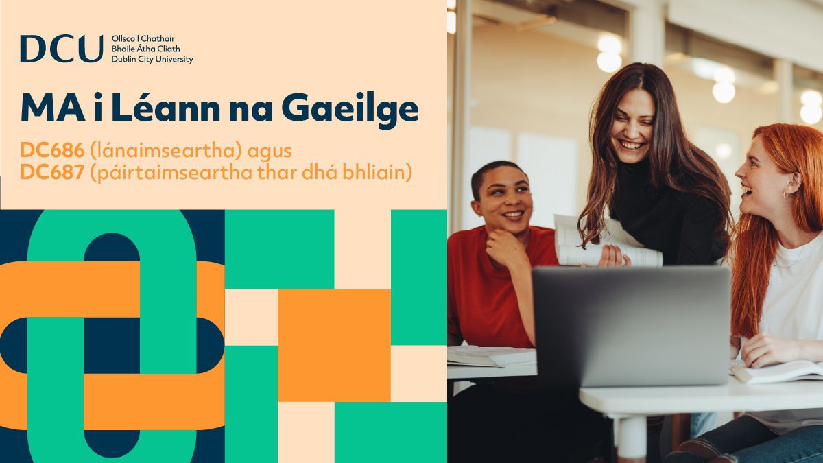 Fiontar & Scoil na Gaeilge (DCU) (@fiontargaeilge) on Twitter photo Ar mhaith leat do scileanna teanga & criticiĂşla a fhorbairt? San MA seo beidh tĂş ag freastal ar mhodĂşil spreagĂşla a tharraingĂonn ar ár dtaighde: an teangeolaĂocht fheidhmeach, teoiricĂ inscne & liteartha, an traidisiĂşn bĂ©il & na daonnachtaĂ digiteacha: padraig.oliathain@dcu.ie Ar mhaith leat do scileanna teanga & criticiĂşla a fhorbairt? San MA seo beidh tĂş ag freastal ar mhodĂşil spreagĂşla a tharraingĂonn ar ár dtaighde: an teangeolaĂocht fheidhmeach, teoiricĂ inscne & liteartha, an traidisiĂşn bĂ©il & na daonnachtaĂ digiteacha: padraig.oliathain@dcu.ie