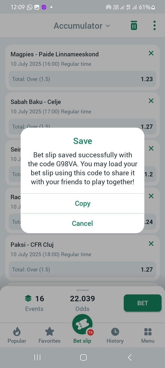 Woozzaa (@woozzaabets) on Twitter photo Over 1.5 FT Goals Accumulator π₯
Favourites Win or Draw Bankers π₯
Let's Play Again π»
π 2οΈβ£2οΈβ£ + Odds || 2οΈβ£2οΈβ£+ Odds
Codes π G98VA || QVAXA
Bookie π <a href="/BetwinnerNg/">BetwinnerNG</a>
Not on?
Register π
bwredir.com/2gKE?p=%2Fregiβ¦
Use Promo Code π WOOZZAA
RTβ
Over 1.5 FT Goals Accumulator π₯
Favourites Win or Draw Bankers π₯
Let's Play Again π»
π 2οΈβ£2οΈβ£ + Odds || 2οΈβ£2οΈβ£+ Odds
Codes π G98VA || QVAXA
Bookie π <a href="/BetwinnerNg/">BetwinnerNG</a>
Not on?
Register π
bwredir.com/2gKE?p=%2Fregiβ¦
Use Promo Code π WOOZZAA
RTβ