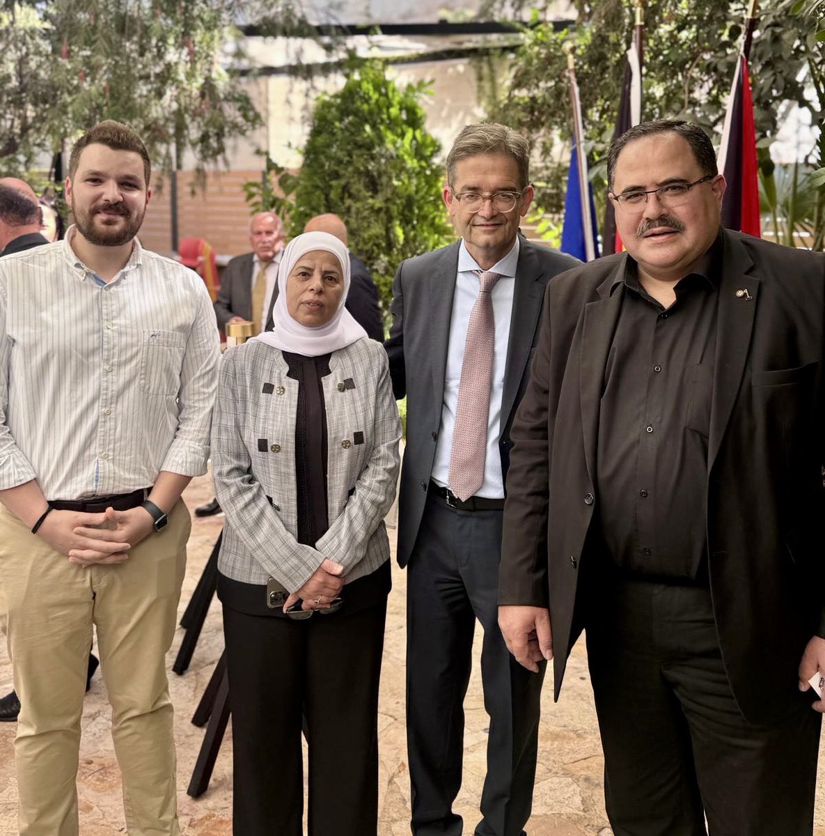 GermanRepRama's tweet image. Bidding farewell to partners from the government, civil society and IC in Ramallah. With gratitude for four years of trustful cooperation, I emphasised the unwavering 🇩🇪 committment and my appreciation for growing 🇵🇸 soft power sustaining its just strive for self-determination