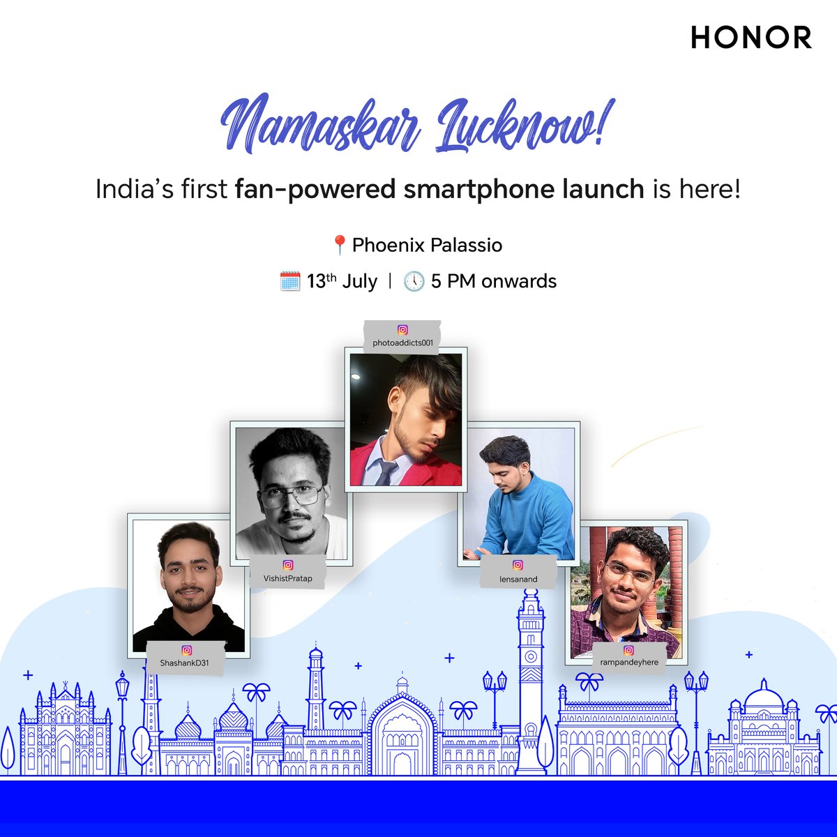 ExploreHONOR's tweet photo. It’s official, our city teams are here!
These are the fans leading the HONOR X9c 5G community launch on 13th July across India.
Want to be part of the action?
Register here: https://t.co/eq3kzIyjLM
#HONORX9c5G #IndiaByCommunity #HONORIndia https://t.co/P3uEizf9Vj